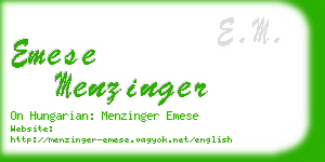 emese menzinger business card